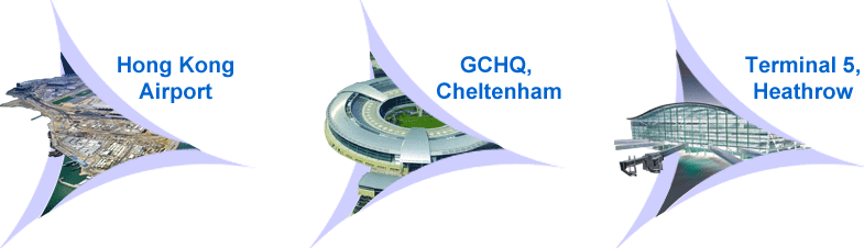 GCHQ, Hong Kong Airport and Terminal 5 case studies